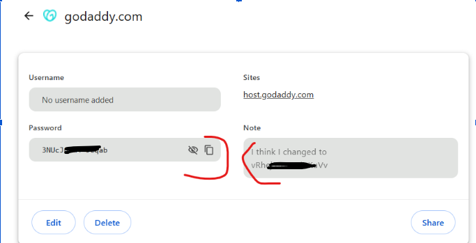 Google password manager interface showing saved login credentials and password organization features