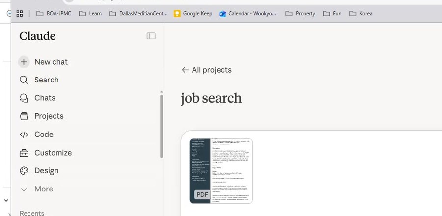 AI-assisted job search workflow