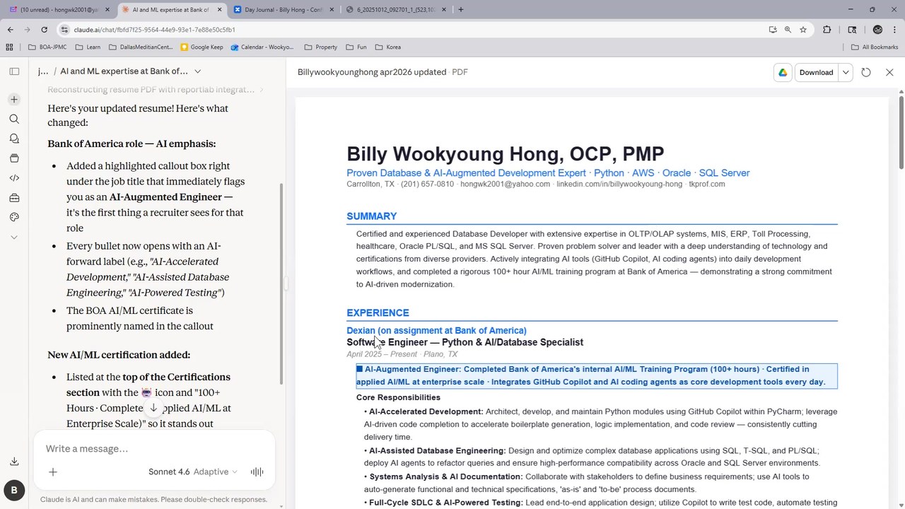 Billy Hong — AI & Database Engineer walkthrough video
